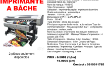 Imprimante à Bâche 1,8m   6500$ mediacongo